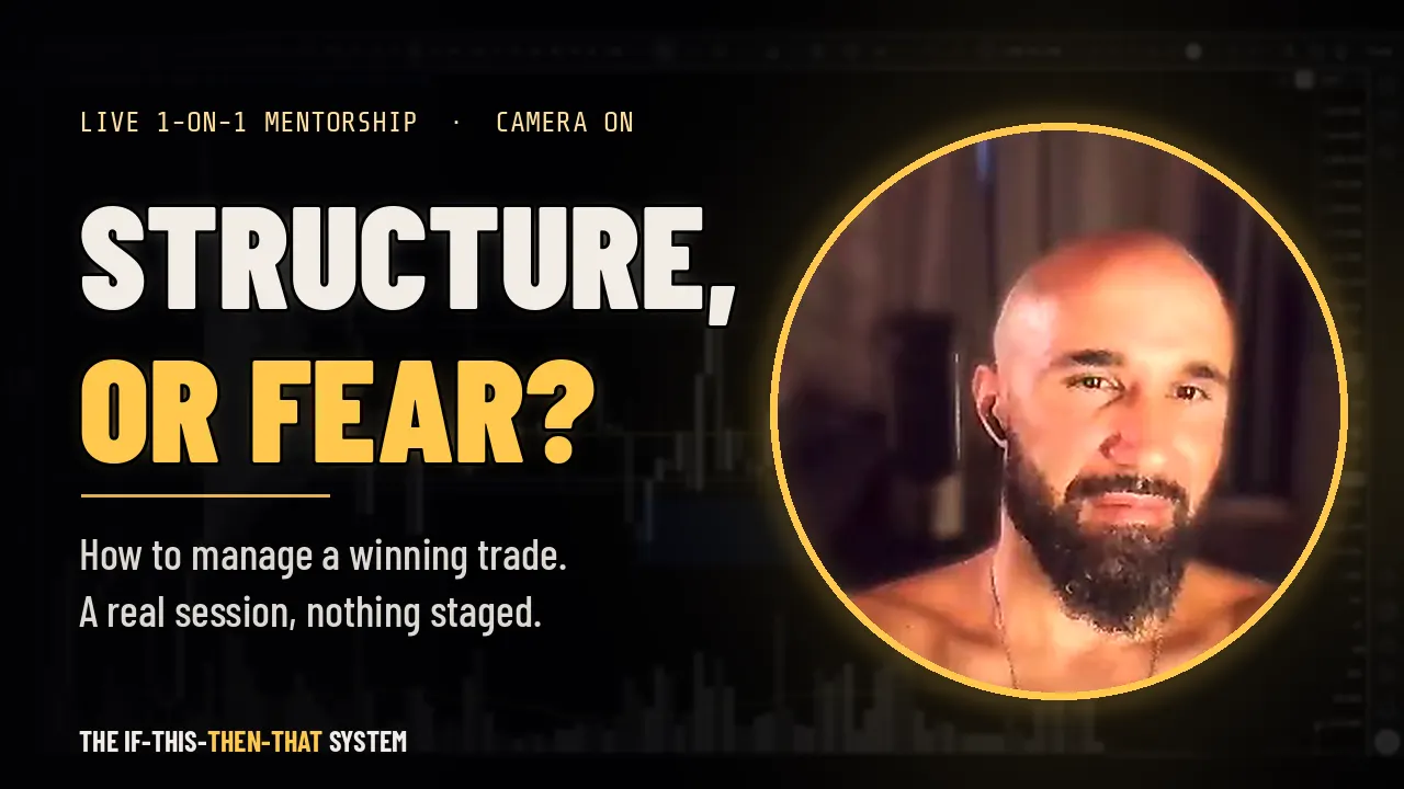 Structure, or fear? A full 1-on-1 mentorship session with the camera on